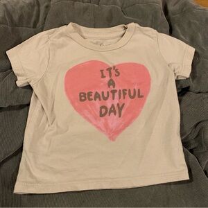 Peek T Shirt Its A Beautiful Day Short Sleeve Graphic Top Size 6 12 Months